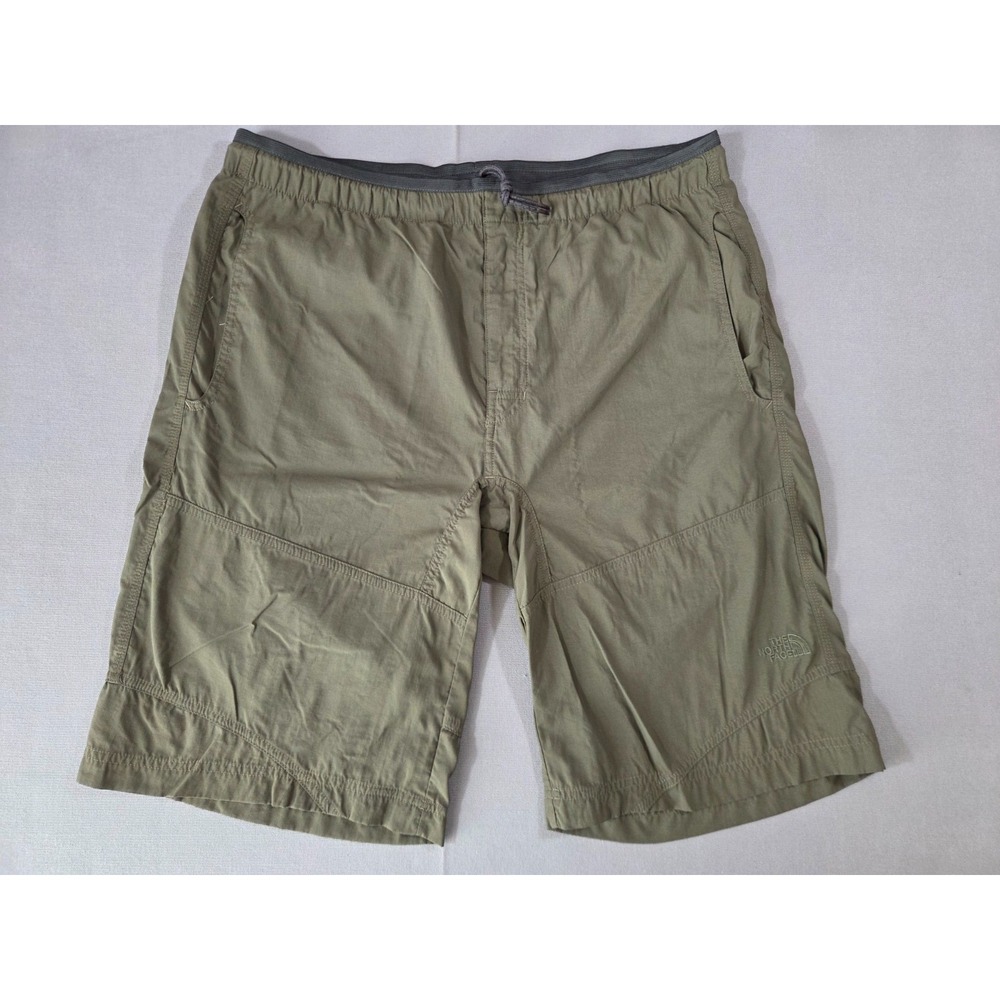 The North Face Shorts Mens Medium Green Bermuda Stretch Outdoor Hiking Utility